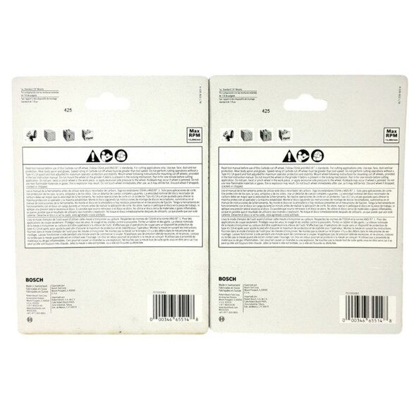 Bosch Professional X-LOCK Carbide Multi Wheel CMWX450 Lot of Two - Picture 2 of 6